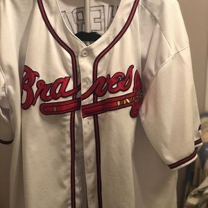 Men's Atlanta Braves Majestic White Tehera…